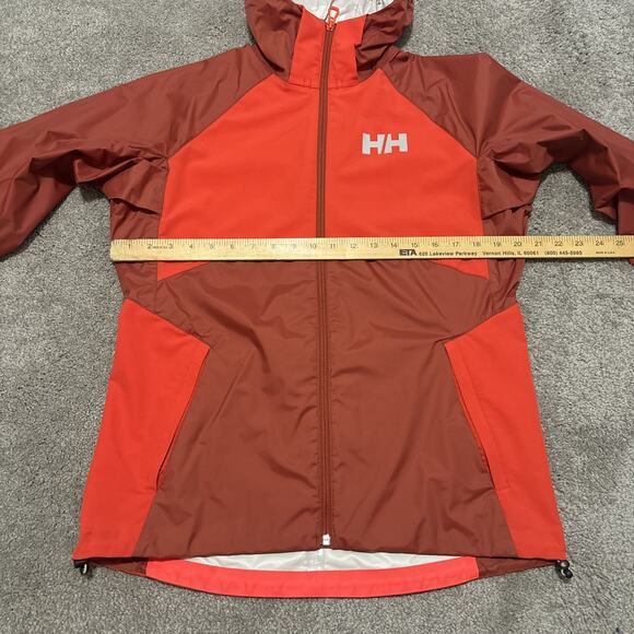 Helly Hansen Orange Windbreaker Size Medium - Picture 3 of 5
